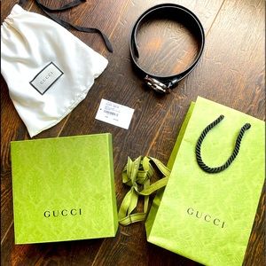 Gucci Belt: serial number 411924 CWCIN 80 32 214351